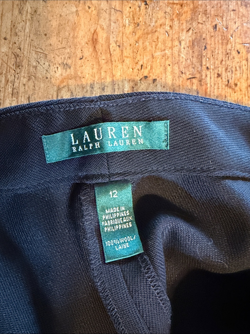Lauren Ralph Lauren Black Women's Dress Trousers - Picture 4 of 4